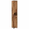 vidaXL Badkamermeubelset met lade met wiel 4 pcs Oud Hout Bewerkt hout