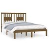 vidaXL Bedframe massief hout honingbruin 120x190 cm