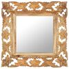 vidaXL Spiegel handgesneden 50x50 cm massief mangohout bruin