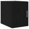 vidaXL Wandkast Zwart Eiken 30 x 42,5 x 39,5 cm Bewerkt hout