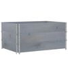 vidaXL Plantenbak 120x80 cm massief grenenhout grijs