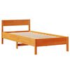 vidaXL Bedframe zonder matras massief grenenhout wasbruin 90x190 cm