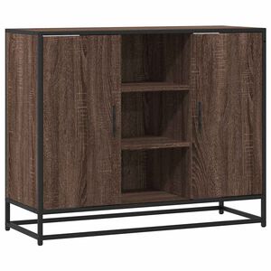vidaXL Dressoir 92x35x76 cm bewerkt hout bruin eikenkleurig