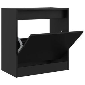 vidaXL Schoenenkast 60x34x63,5 cm bewerkt hout zwart