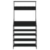 vidaXL Kledingrek met schoenenrek 90x34x184 cm zwart