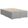vidaXL Bedframe zonder matras 120x200 cm stof lichtgrijs