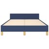 vidaXL Bedframe met hoofdeinde zonder matras 120x200 cm stof blauw