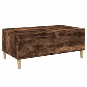 vidaXL Salontafel 90x50x36,5 cm bewerkt hout gerookt eikenkleurig