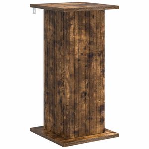 vidaXL Plantenstandaard Gerookt eiken 30,5 x 30 x 60,5 cm Bewerkt hout