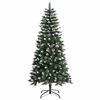 vidaXL Kunstkerstboom met 150 LED Groen 120 cm PVC en Plastic en Staal