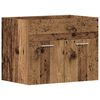 vidaXL Wastafelkast 60x38,5x46 cm bewerkt hout oud houtkleurig