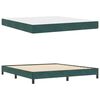 vidaXL Boxspringbed met matras Donkergroen 180 x 220 cm Stof