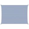 vidaXL Zonneschaduwzeil Blauw en Wit 7 x 5 m 100% Polyester Oxford