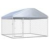 vidaXL Hondenkennel voor buiten met dak 200x200x135 cm