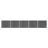 vidaXL Schuttingpanelenset 872x146 cm HKC zwart