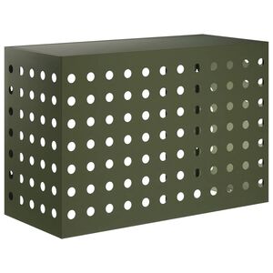 vidaXL Airconditioner hoes Olijfgroen 90 x 40 x 60 cm Staal
