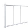 vidaXL Bedframe met hoofd- en voeteneinde metaal wit 90x200 cm