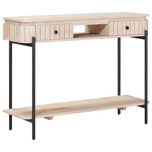 vidaXL Handgemaakte Eindtafel Wit 100 x 30 x 76 cm Massief Mango Hout
