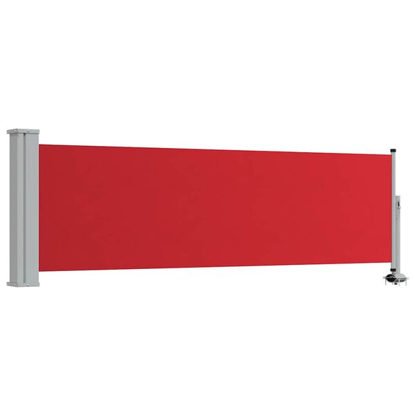 vidaXL Tuinscherm uittrekbaar 80x300 cm rood