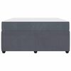 vidaXL Bedframe met matras Donkergrijs 140 x 200 cm Stof