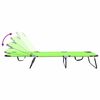 vidaXL Opvouwbare zonnebed 1-persoon Groen 56 x 189 x 87cm Stof