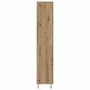 vidaXL Hoge kast Artisan Eiken 69,5 x 34 x 180 cm Bewerkt hout