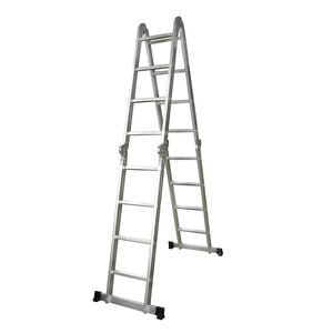vidaXL Aluminium trapladder 8 treden 150 kg
