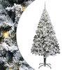vidaXL Kunstkerstboom Wit 240 cm PVC en Staal en Kunststof