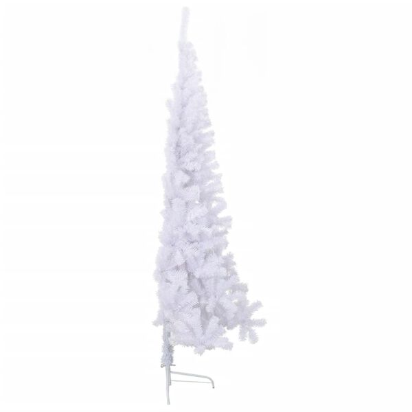 vidaXL Kunstkerstboom met standaard half 240 cm PVC groen