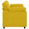vidaXL Loveseat Sofa Geel 160x77x82 cm Fluweel