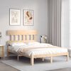 vidaXL Bedframe met hoofdbord massief hout