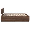 vidaXL Bedframe met hoofdeinde Bruin Eiken 200 x 200 cm Bewerkt hout