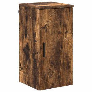 vidaXL Badkamer Kast Wandgemonteerd Gerookt eiken 30 x 31,5 x 61 cm