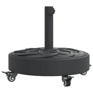 vidaXL Parasolvoet met wielen voor stok van &Oslash;38 / 48 mm 27 kg rond