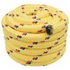 vidaXL Boottouw 10 m 3 Geel PP