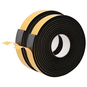 vidaXL Zelfklevende schuimtape 2 st Zwart 40mm x 5m CR Schuim