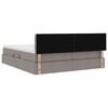 vidaXL Opslag bed met matras met opslag Taupe 180 x 200 cm Nep Leer