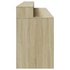 vidaXL Bureau met LED-verlichting 200x55x91 cm hout sonoma eikenkleur