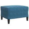vidaXL 3-delige Loungeset met kussens fluweel blauw