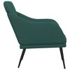 vidaXL Fauteuil 63x76x80 cm stof donkergroen