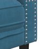 vidaXL 3-delige Loungeset Chesterfield met bolsters fluweel blauw