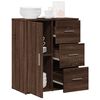 vidaXL Dressoir 60x31x70 cm bewerkt hout bruin eikenkleurig