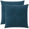 vidaXL Kussen met kussen HEERLEN 2 st Blauw fluweel