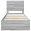 vidaXL Bedframe met hoofdeinde Grijs Sonoma 90 x 190 cm Bewerkt hout