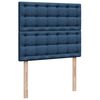 vidaXL Boxspring met matras stof blauw 120x190 cm