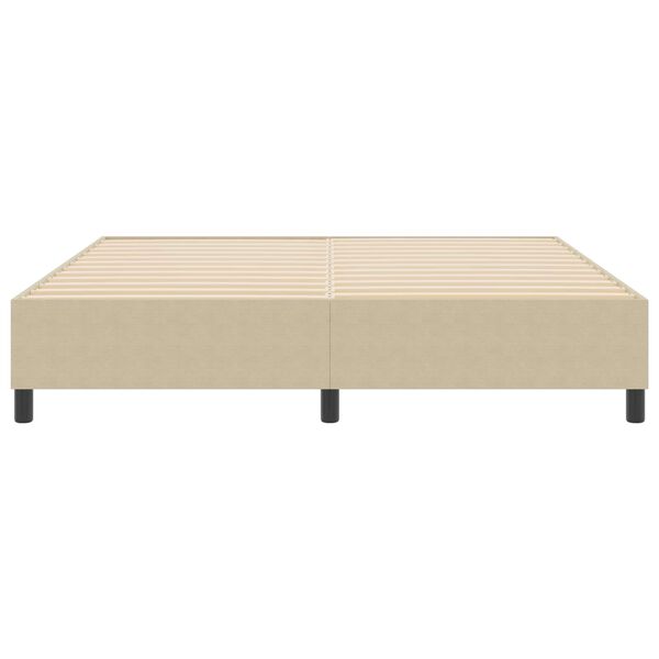 vidaXL Platform bedframe Grijs groen 180 x 200 cm Stof