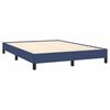 vidaXL Bedframe zonder matras stof blauw 140x190 cm