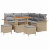 vidaXL Tuin Sofa Set 8 st 7-Aantal zitplaatsen Beige en Licht Grijs
