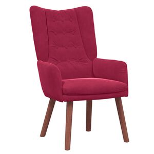 vidaXL Fauteuil Wijnrood 63 x 67 x 94 cm Fluweel