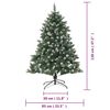 vidaXL Kunstkerstboom met standaard 120 cm PVC